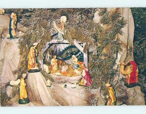 Pre-1980 CHRISTMAS NATIVITY SCENE AT SAINT KEVIN'S CHURCH Montreal QC A8844