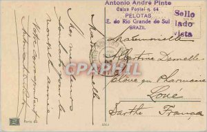 Postcard Old Ant�nio Andr� Pint Caixa Postal Pelotas Rio Grande de Sul Brazil