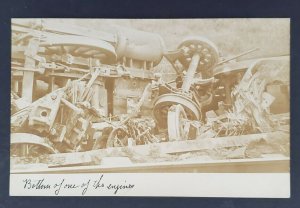 1907 Portland ME to Salem Falls NH Train Wreck Rare Real Picture Postcard RPPC