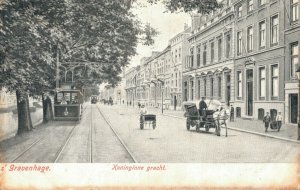 Netherlands The Hague Den Haag Koninginnegracht Vintage Postcard 07.60