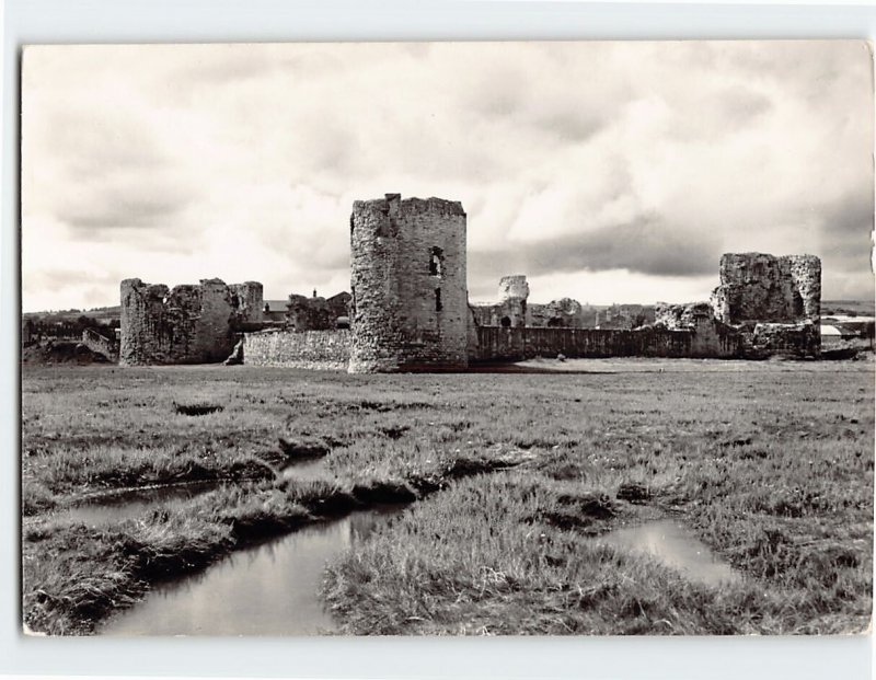 Postcard Flint Castle, from north-east, Flint, Wales