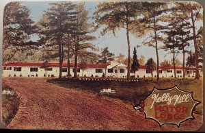 Vintage Postcard 1950's Holly Hill Motor Lodge, Fairfax, Virginia (VA)