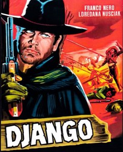 Django Spaghetti Western Franco Nero Cowboy Film Movie Postcard