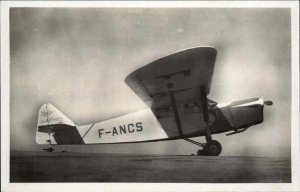 Airplane Istres Aviation Caudron Phalene Real Photo Postcard