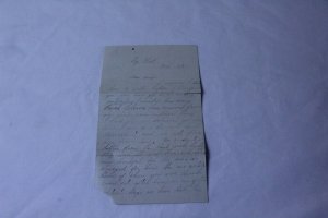 Vintage Hand Written 4 Page Letter 1873 Embossed on Letter Head