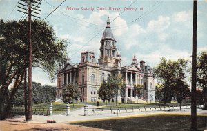 Court House Quincy Illinois 1910c postcard