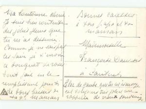 foreign Old Postcard BEAUTIFUL PINK ROSE FLOWERS AC2276