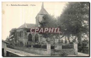 Postcard Old St. Menchould L & # 39eglise