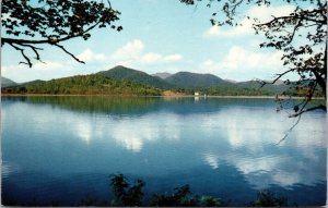 Vtg Hiawassee Georgia GA Lake Chatuge Scenic View Mountains Postcard