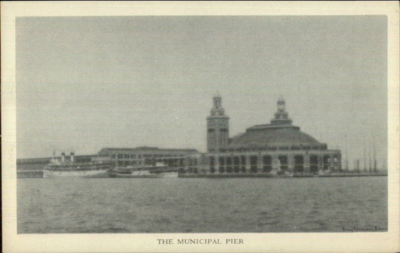 Chicago IL Municipal Art League Series c1920s Postcard MUNICIPAL PIER