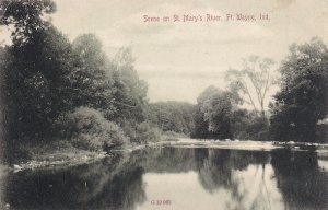 FORT WAYNE, Indiana, 1900-1910s; Scene On St. Mary's River