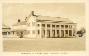 Dearborn Michigan Deerfield Village Clinton Inn RPPC Unused