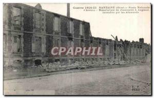 Old Postcard War Rantigny (Oise) National Road Amiens Manufacture Legrand sho...