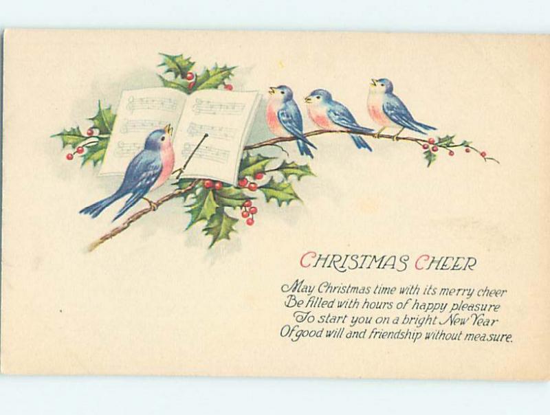 Pre-Linen christmas HUMANIZED BIRD ACTS AS MUSIC CONDUCTOR FOR SINGERS hr2728