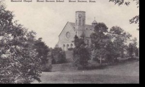 Massachusetts Mount Hermon Mount Hermon School Memorial Chapel Albertype