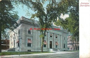 8 Postcards, Lawrence, Massachusetts, High School-Post Office-Mills-Water Tower