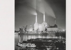 Battersea Power Station At Night in 1950s Award Photo Postcard