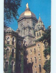 Unused Pre-1980 GOLDEN DOME AT NOTRE DAME UNIVERSITY South Bend Indiana IN L4150