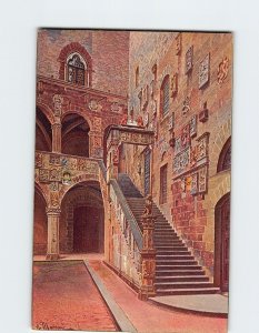 Postcard Scala del Bargello, Florence, Italy