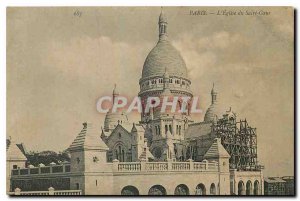 Old Postcard Paris Church of the Sacred Heart