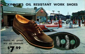 Advertising PC Kinney's Neoprene Work Shoes Oil Grease Acid Chemical Resistant