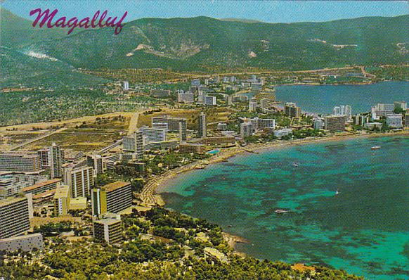 Spain Mallorca Magaluf Vista Parcial Aerea