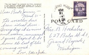 St Petersburg Florida, 1961 The Last Supper by Leonardo Da Vinci, Art, Postcard