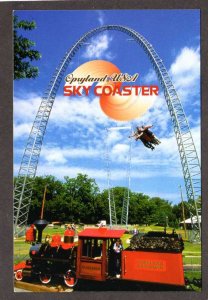 TN Amusement Park Rides Sky Coaster Opryland USA Nashville Tennessee Postcard