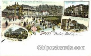 Baden Baden Gruss Aus Greetings From Unused rounded corners from wear, tab ...