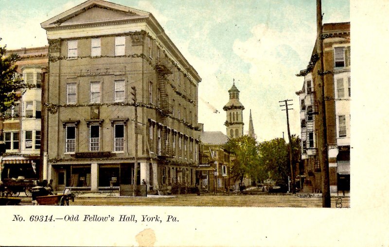 PA - York. Odd Fellows Hall   (glitter)