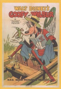 Walt Disney Goofy & Wilbur 1939 Film Poster Advertising Postcard