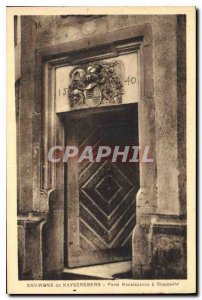 Old Postcard surroundings Kayserberg Gate Renaissance Riquewihr