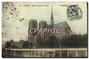 Old Postcard Paris Eglise Notre Dame