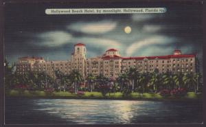 Hollywood Beach Hotel At Night,Holywood,FL Postcard