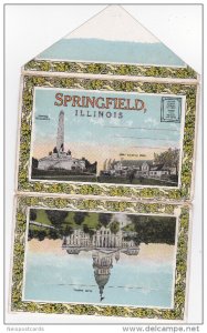 Folder Postcard ,SPRINGFIELD , Illinois , 1910s