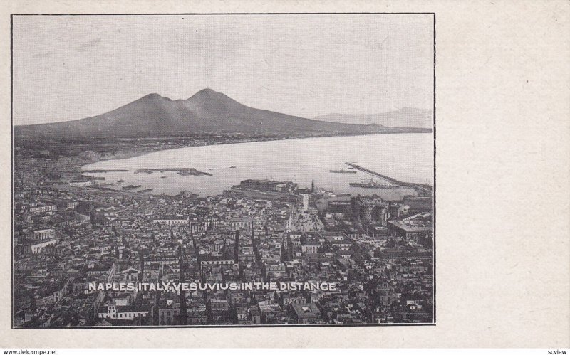 NAPOLI, Campania, Italy, 1930-1950s; Vesuvius In The Distance