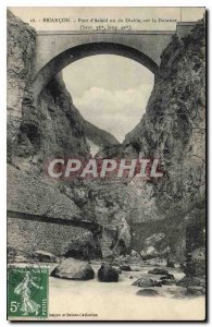 Old Postcard Briancon Bridge of Asfeld is the Devil on the Durance
