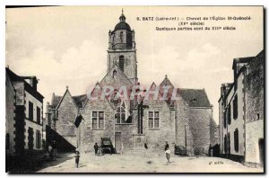 Old Postcard Batz Bedside Church St Guenole Some parts are of the XIII century