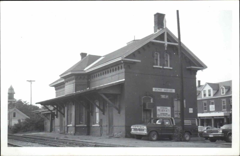 Randolph Vermont VT Pickup Truck Train Station Depot Vintage RPPC PC