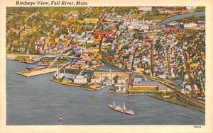 Birdseye View in Fall River, Massachusetts