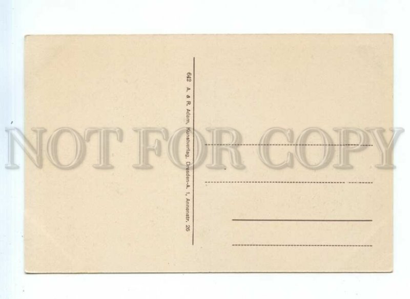 543854 Germany Dresden Italian village State Opera Elbe side Vintage postcard