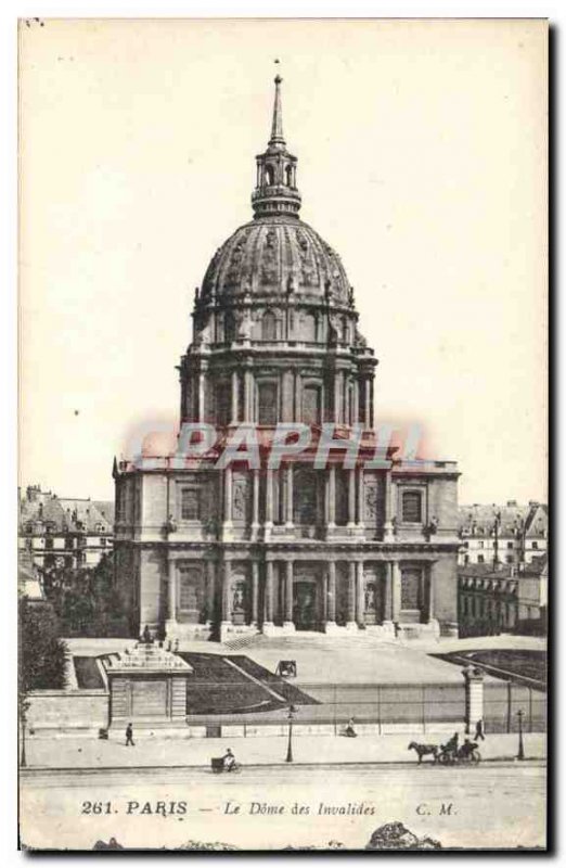 Postcard Old Paris Dome des Invalides