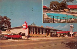 Bowie Texas Travel-In Motel and Cafe Vintage Postcard AA35473