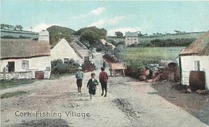 Postcard Ireland C-1910 Cork Fishing Village