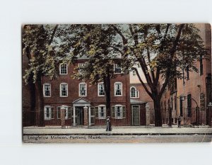 Postcard Longfellow Mansion, Portland, Maine