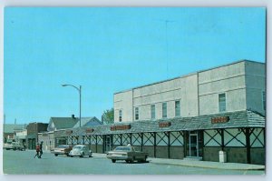 Grantsburg Wisconsin WI Postcard Dingmann's Rainbow Hotel And Cafe Bar c1960s