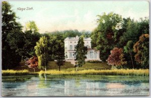 Haga Slott Stockholm Sweden Castle Near The Lake Forest Trees Postcard