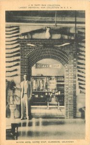 Postcard 1930s Oklahoma Claremore Mason Hotel Coffee Shop 23-10436