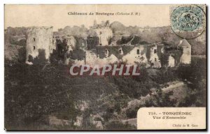 Old Postcard Castles of Brittany Tonquedec General view