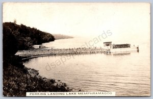 K44/ Canada RPPC Postcard 1919 Lake Memphramagog Ontario Perkins 527